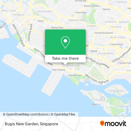 Bugis New Garden map