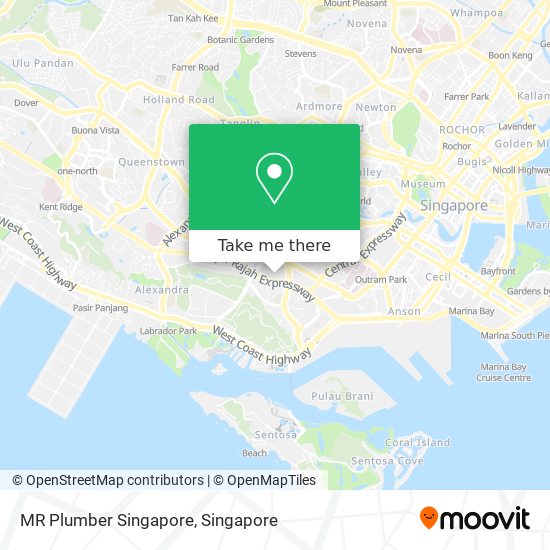 MR Plumber Singapore map