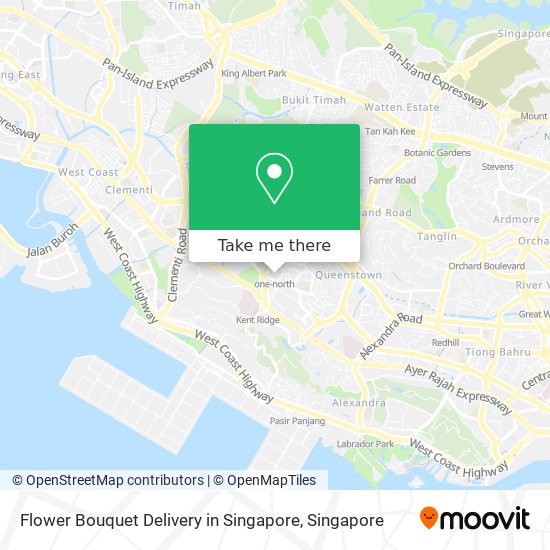 Flower Bouquet Delivery in Singapore map