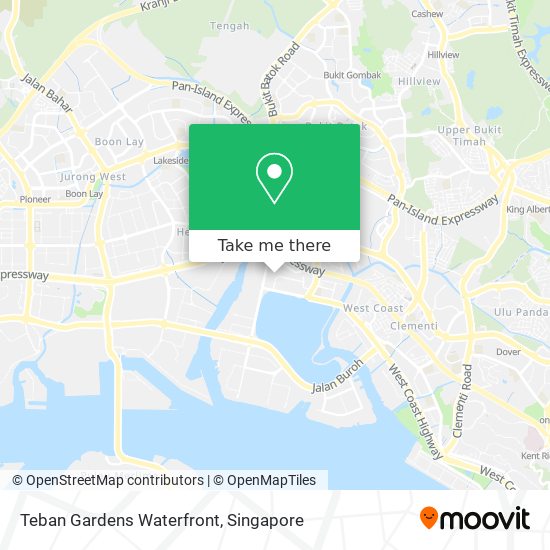 Teban Gardens Waterfront map