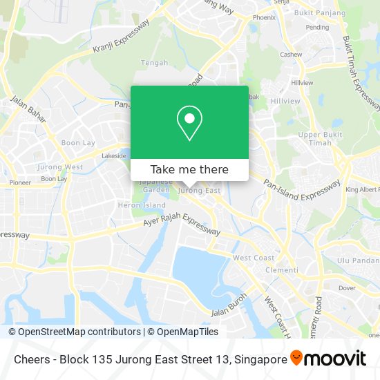 Cheers - Block 135 Jurong East Street 13地图