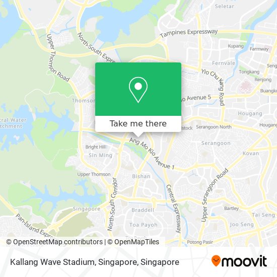 Kallang Wave Stadium, Singapore map