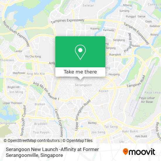 Serangoon New Launch -Affinity at Former Serangoonville map