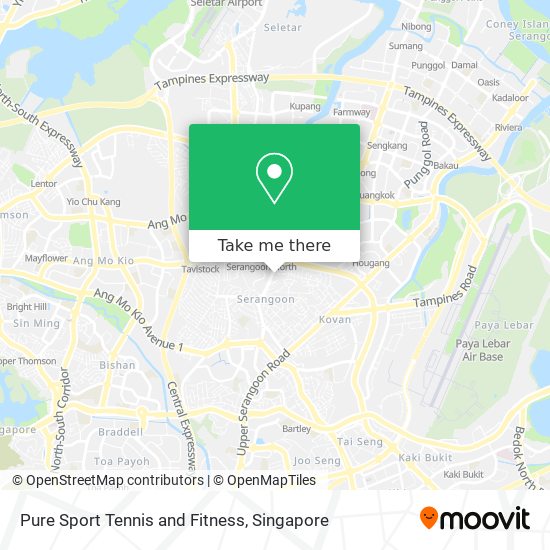 Pure Sport Tennis and Fitness map