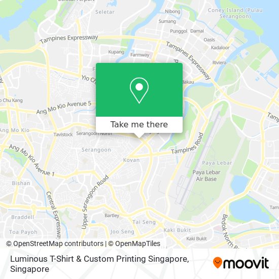 Luminous T-Shirt & Custom Printing Singapore map
