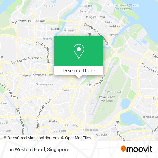 Tan Western Food map