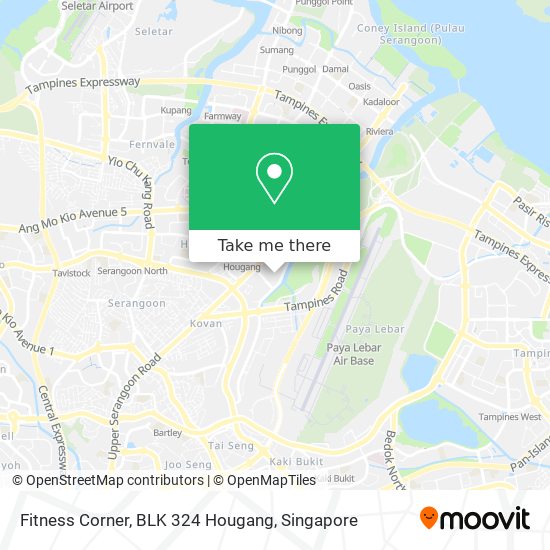 Fitness Corner, BLK 324 Hougang map