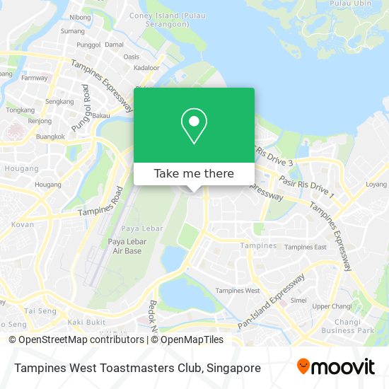Tampines West Toastmasters Club map