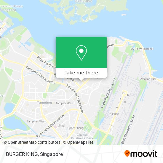 BURGER KING map