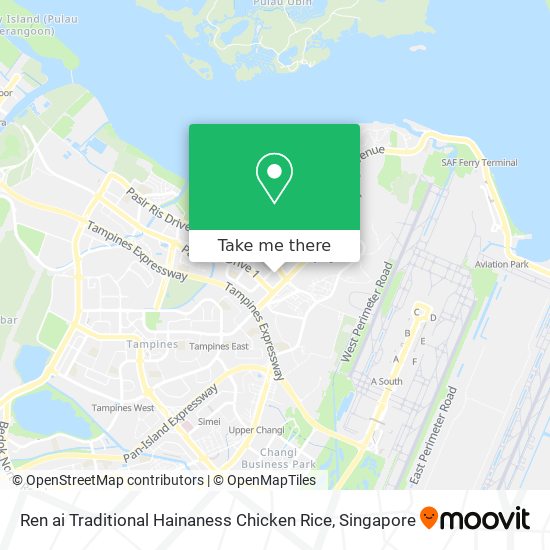 Ren ai Traditional Hainaness Chicken Rice map