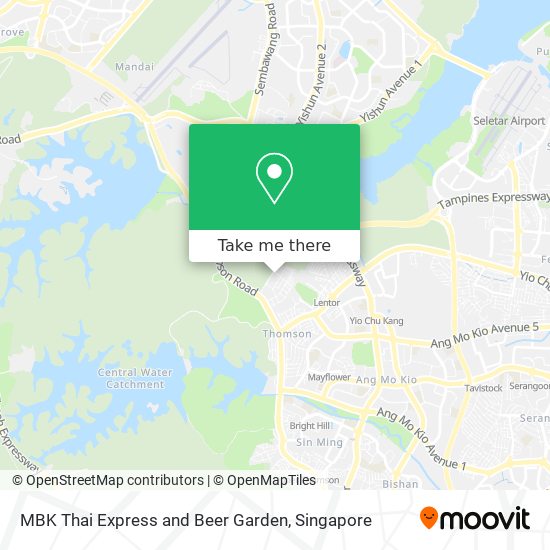 MBK Thai Express and Beer Garden map