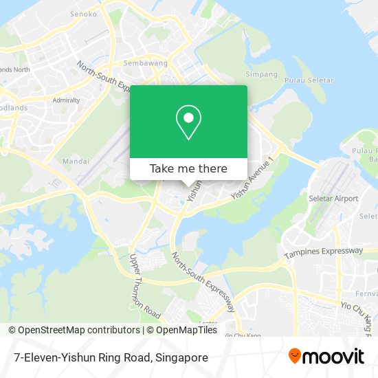 7-Eleven-Yishun Ring Road map