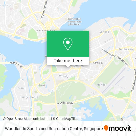 Woodlands Sports and Recreation Centre map