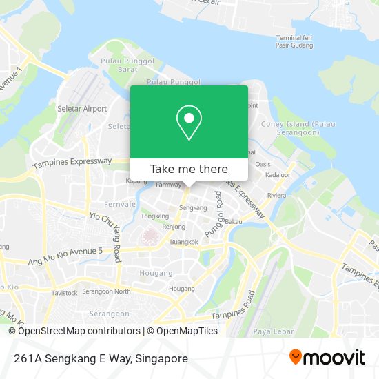 261A Sengkang E Way地图