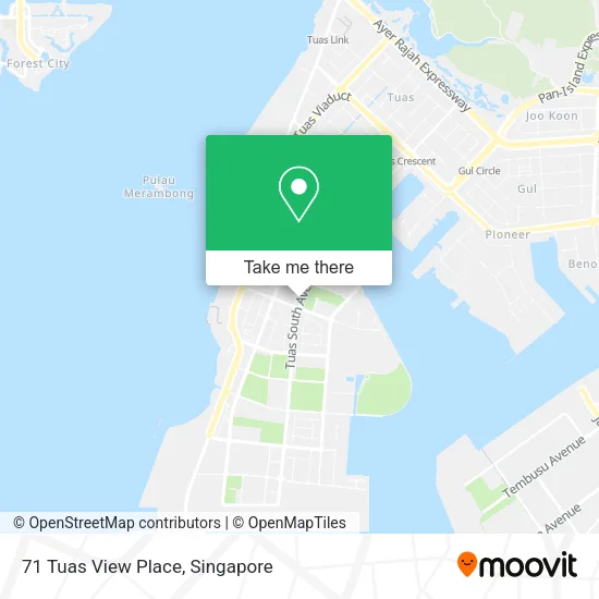 71 Tuas View Place map