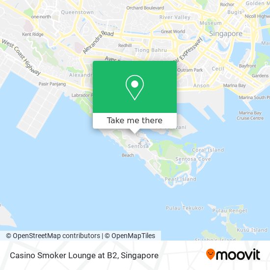 Casino Smoker Lounge at B2 map