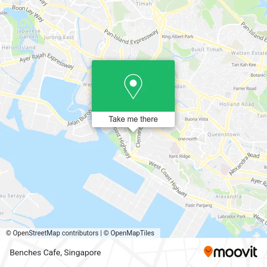 Benches Cafe map