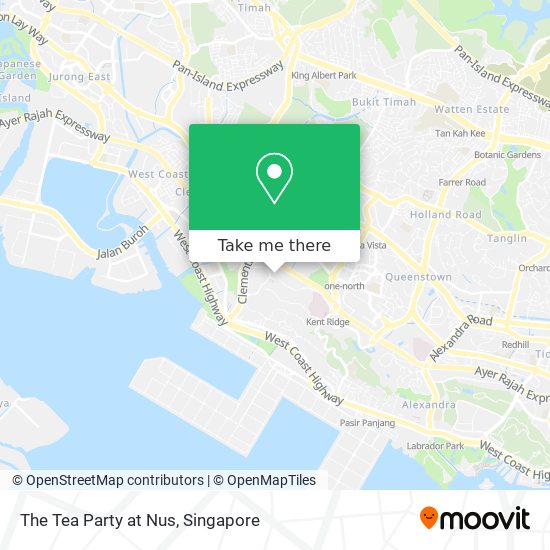 The Tea Party at Nus map
