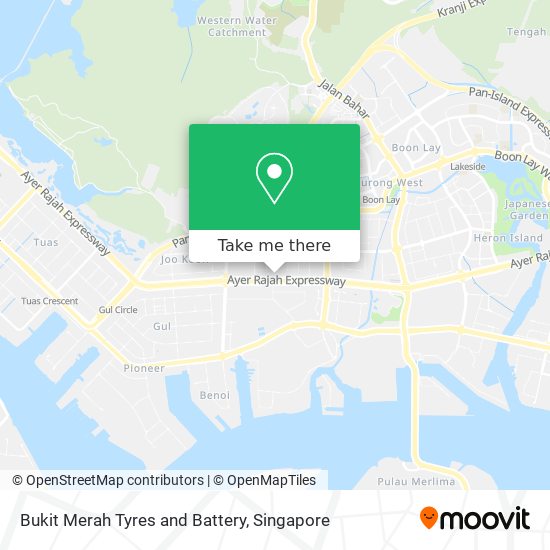 Bukit Merah Tyres and Battery map