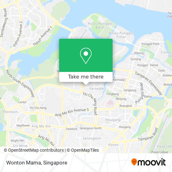 Wonton Mama map