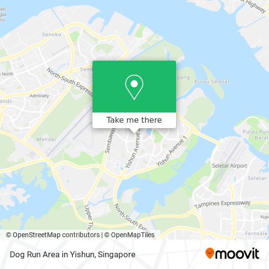 Dog Run Area in Yishun map