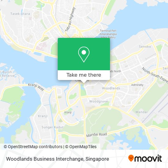 Woodlands Business Interchange map