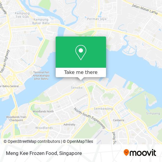 Meng Kee Frozen Food map