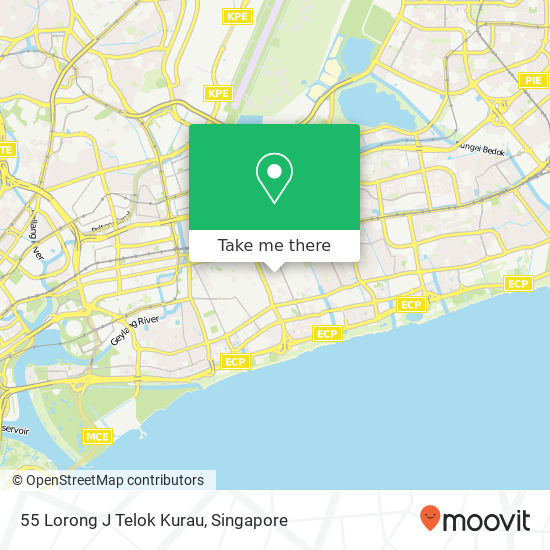 55 Lorong J Telok Kurau地图