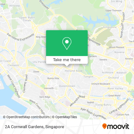 Gardens In Cornwall Map How To Get To 2A Cornwall Gardens In Singapore By Bus Or Metro?