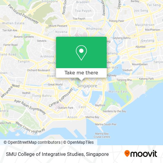 SMU College of Integrative Studies map