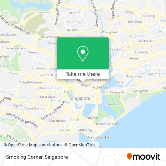 Smoking Corner map