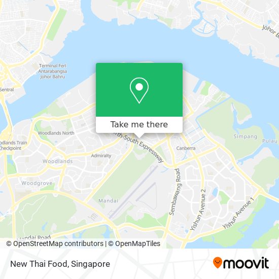 New Thai Food map