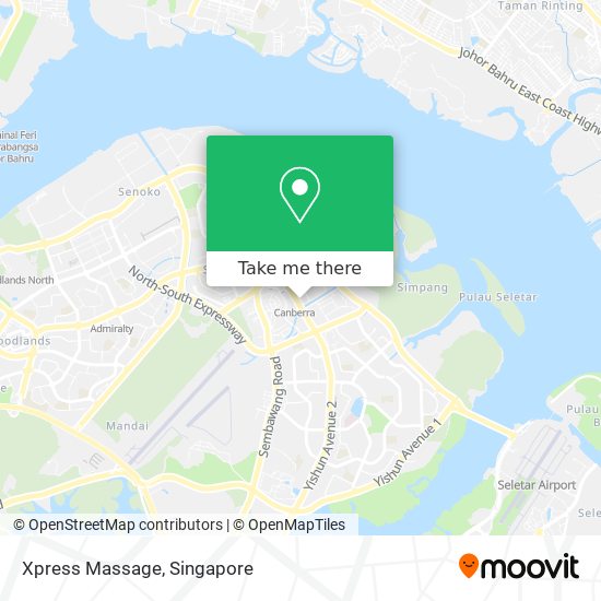 Xpress Massage map