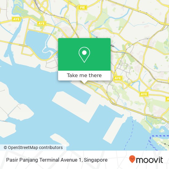 Pasir Panjang Terminal Avenue 1 map