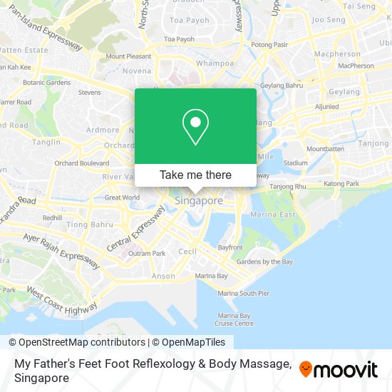 My Father's Feet Foot Reflexology & Body Massage map