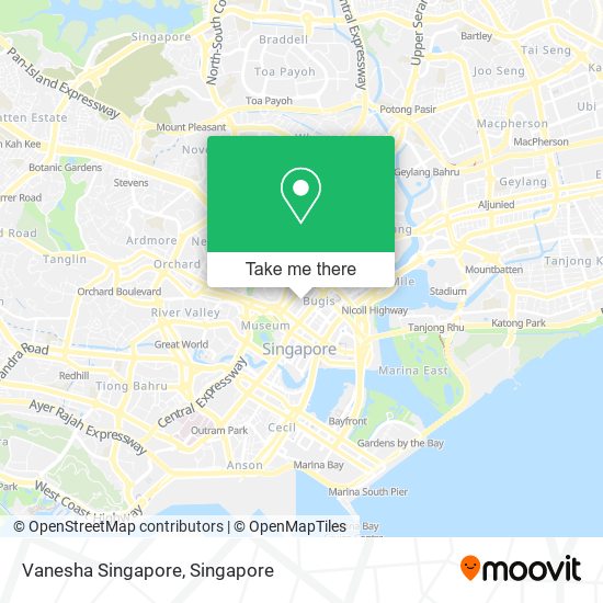 Vanesha Singapore map