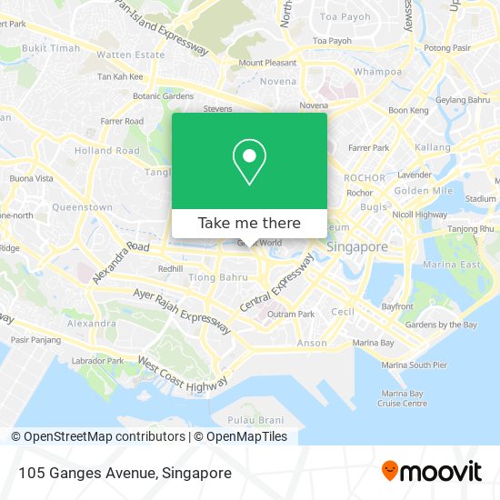 105 Ganges Avenue map
