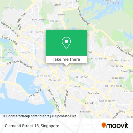 Clementi Street 13 map