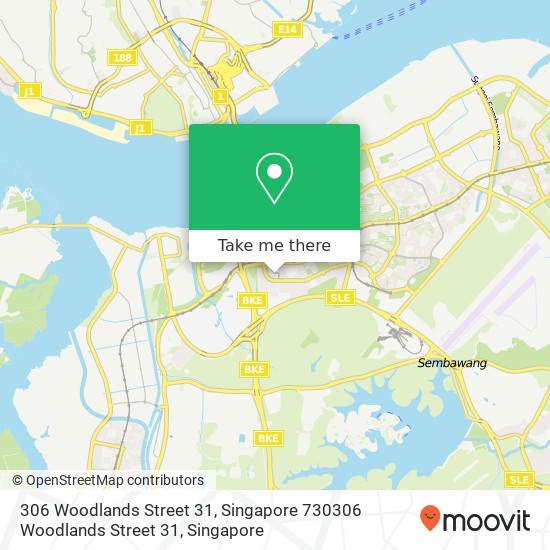 306 Woodlands Street 31, Singapore 730306 Woodlands Street 31地图