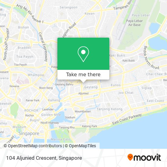 104 Aljunied Crescent map