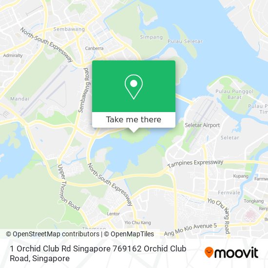 1 Orchid Club Rd Singapore 769162 Orchid Club Road map