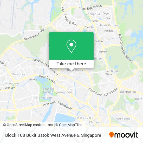 Block 108 Bukit Batok West Avenue 6 map