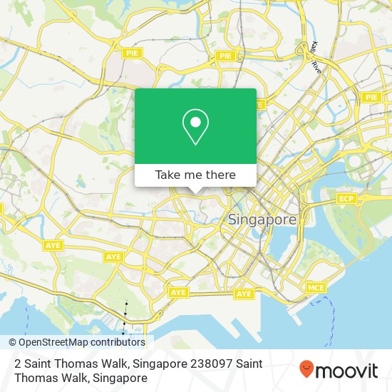 2 Saint Thomas Walk, Singapore 238097 Saint Thomas Walk map