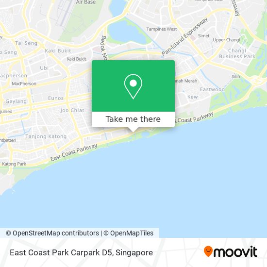 East Coast Park Carpark D5 map