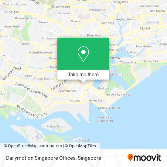 Dailymotion Singapore Offices map