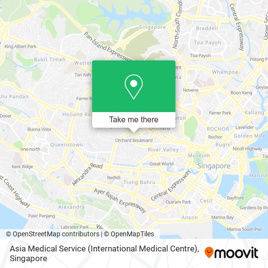 Asia Medical Service (International Medical Centre) map