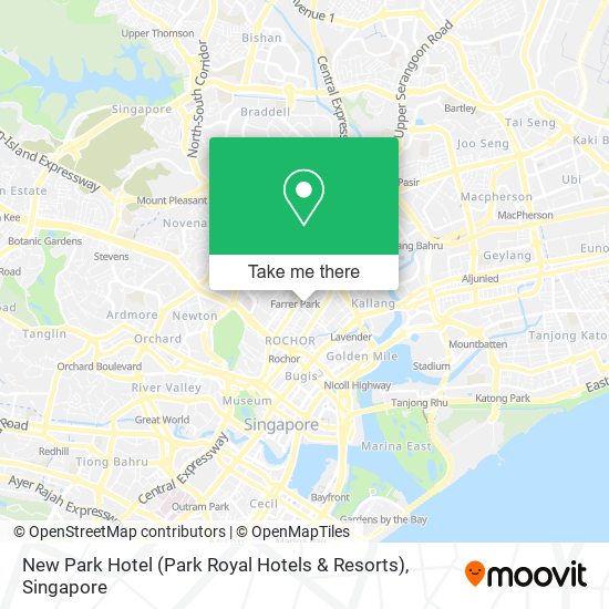 New Park Hotel (Park Royal Hotels & Resorts) map