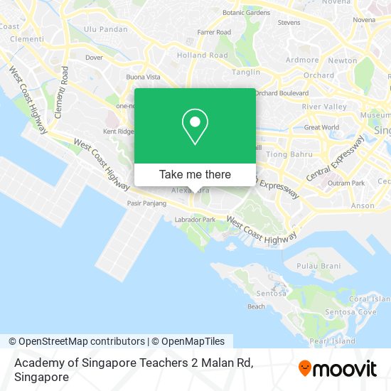Academy of Singapore Teachers 2 Malan Rd map