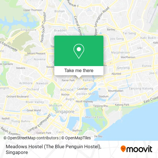 Meadows Hostel (The Blue Penguin Hostel) map