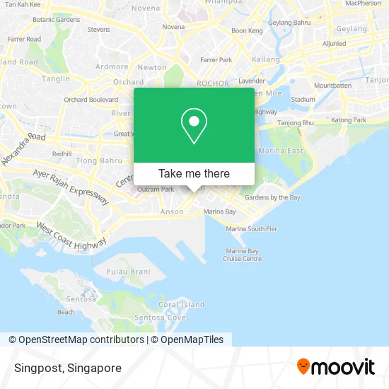 Singpost map